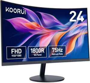 KOORUI 24N5C Monitor 24 Pollici Curvo (1800R)